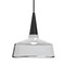 Besa Lighting Baron 10 Cord Pendant, White/Clear, Black Finish, 1x9W LED 1JT-BARON10WH-LED-BK - alternate 1